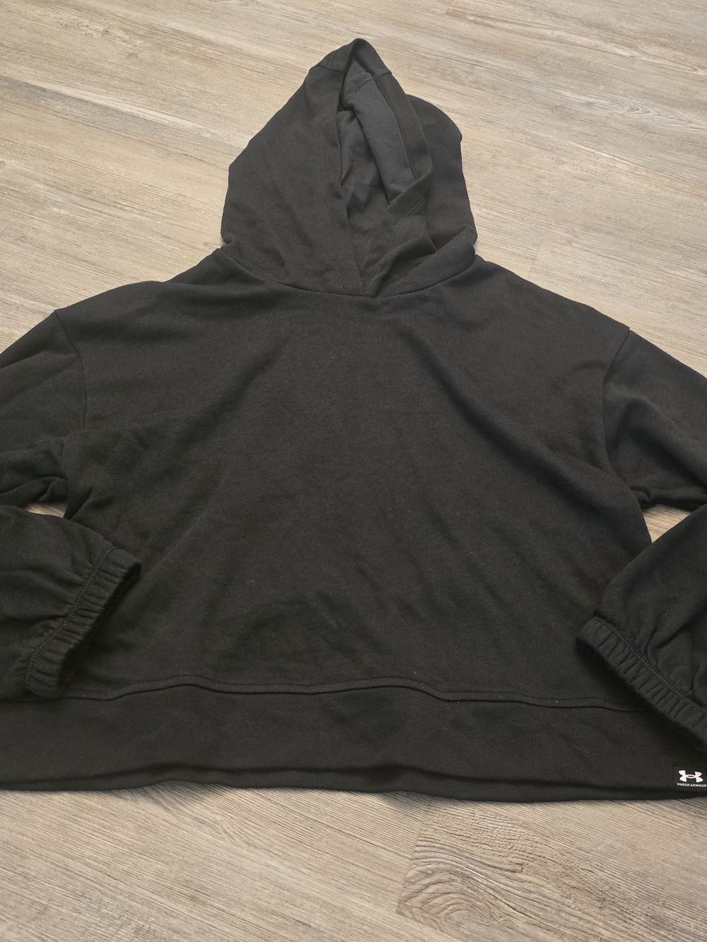 Under Armour Black Girls' Rival Crop Hoodie | NWT | Large